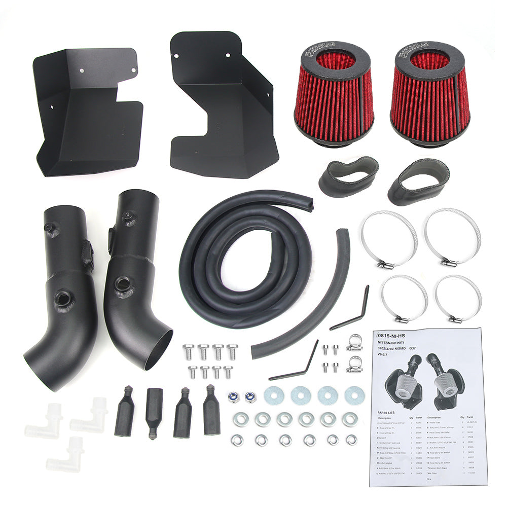 KYOSTAR Dual High Flow Cold Air Intake Kit for Infiniti G37 VQ37VHR 3.7L V6 2009-2014