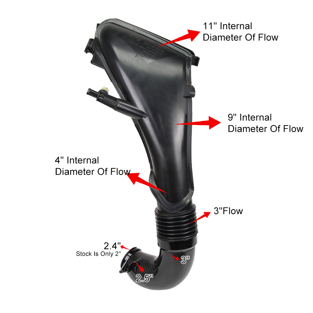 KYOSTAR Carbon Fiber Turbo Inlet Pipe for Porsche 718 Cayman Boxster GTS 982 2.0T 2.5T