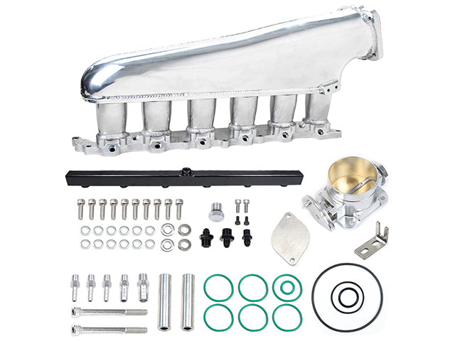 KYOSTAR TIG Welded 2JZ-GE Intake Manifold with Fuel Rail and 90mm Throttle Body for Toyota Lexus Non-Turbo