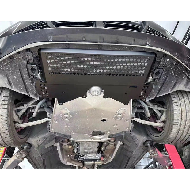 For BMW G80 M3 G82 G83 M4 Magnesium Aluminum Alloy Oil Cooler Skid Plate Car Engine Lower Guard Plate