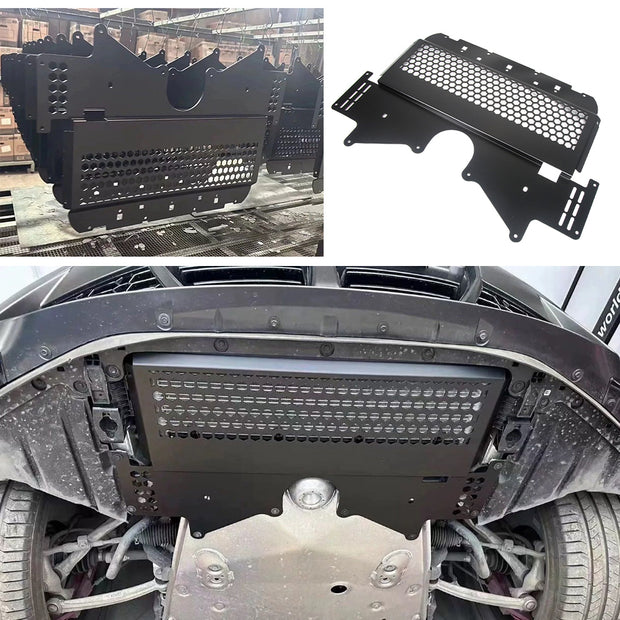 For BMW G80 M3 G82 G83 M4 Magnesium Aluminum Alloy Oil Cooler Skid Plate Car Engine Lower Guard Plate