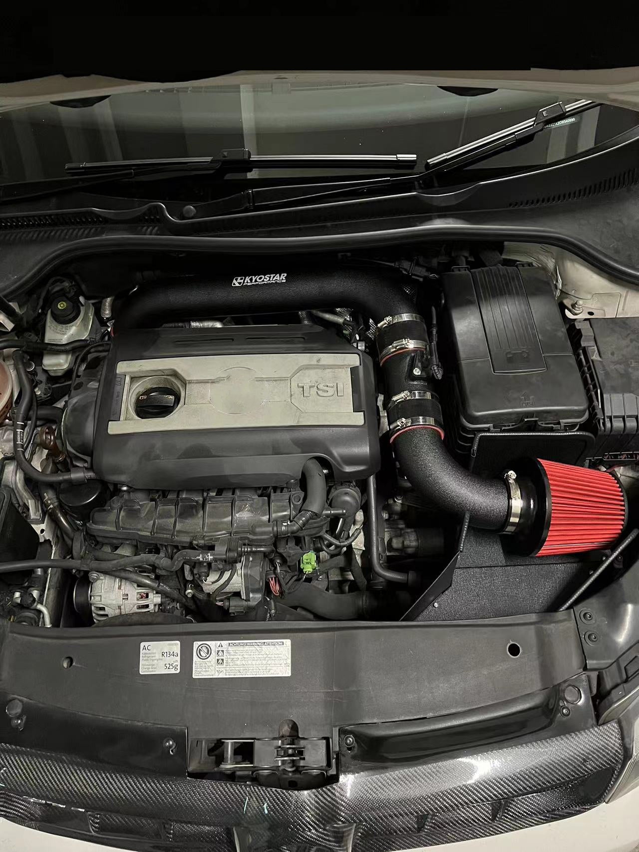 KYOSTAR High Flow Cold Air Intake Kit for VW Golf GTI MK5 MK6 Jetta GLI Beetle Passat CC EOS Audi A3 EA888 1.8T 2.0T