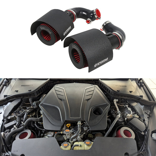 KYOSTAR 2016+ Infiniti Q50 Q60 VR30DDTT 3.0L Twin Turbo Aluminum Cold Air Intake Kit with Heat Shield