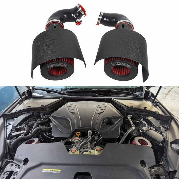 KYOSTAR 2016+ Infiniti Q50 Q60 VR30DDTT 3.0L Twin Turbo Aluminum Cold Air Intake Kit with Heat Shield