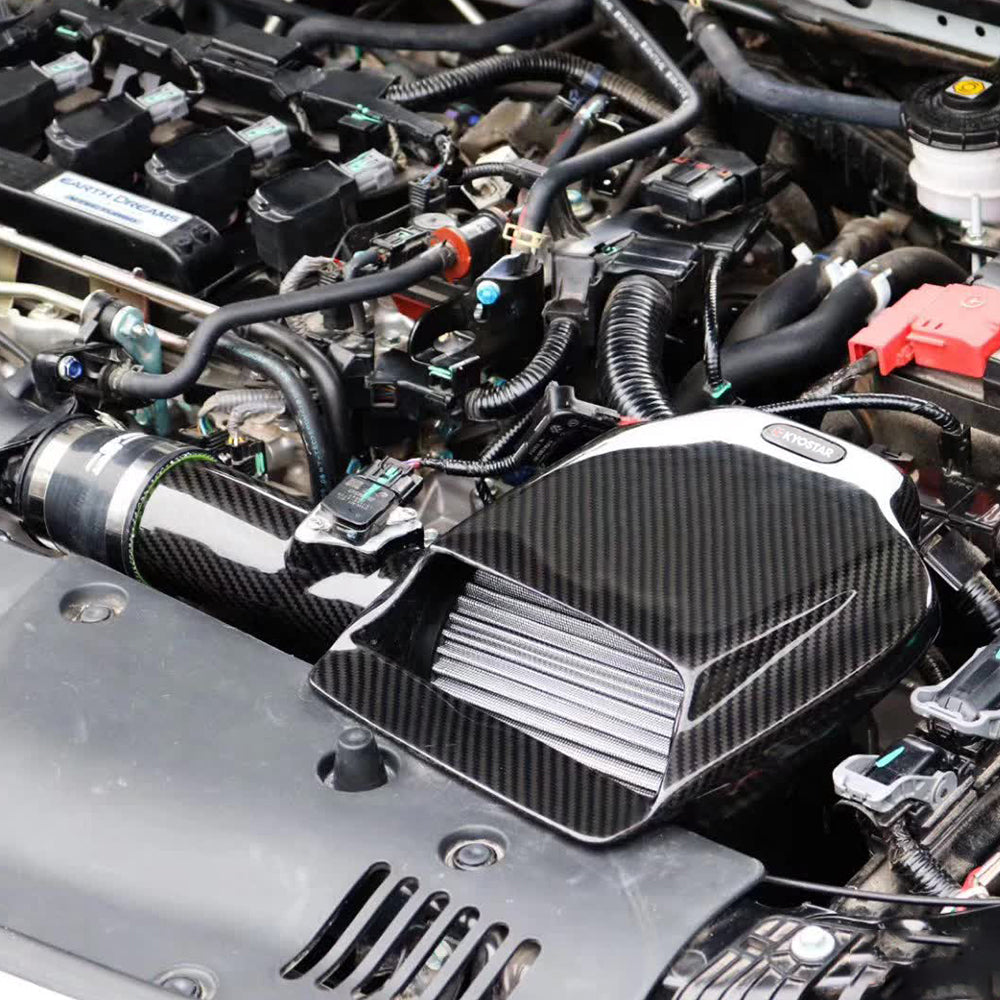KYOSTAR Carbon Fiber Cold Air Intake System for 2016+ Honda Civic X FK7 1.5T L15B7 Turbo