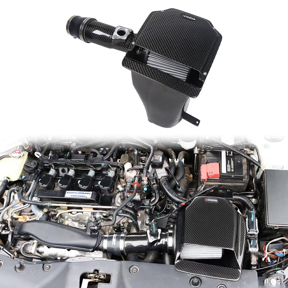 KYOSTAR 2016–2021 Honda Civic 10th Gen 1.5T Carbon Fiber High-Flow Cold Air Intake System