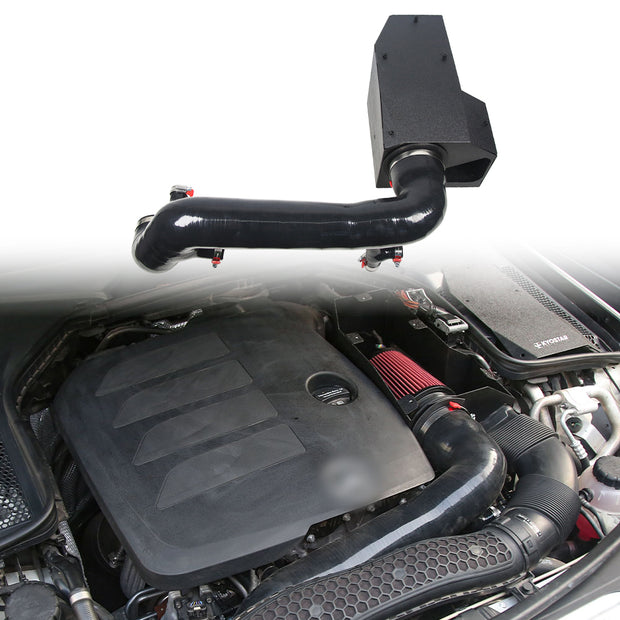 KYOSTAR Cold Air Intake Kit Pipe with Air Filter for 2018-2021 Mercedes-Benz W205 M264 C180/C200/C300 and GLC300
