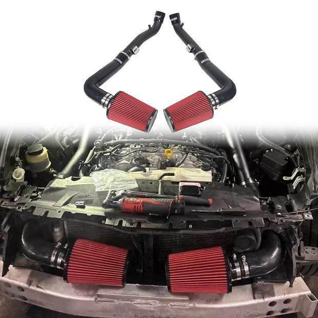 KYOSTAR Nissan 370Z / Infiniti G37 Q50 VQ35HR V6 Front Mount High-Performance Cold Air Intake Kit with High-Flow Air Filters