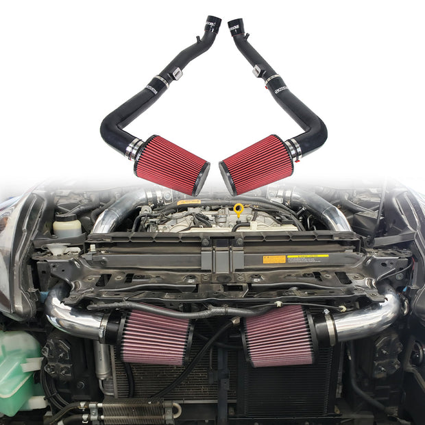 KYOSTAR Nissan 370Z / Infiniti G37 Q50 VQ35HR V6 Front Mount High-Performance Cold Air Intake Kit with High-Flow Air Filters