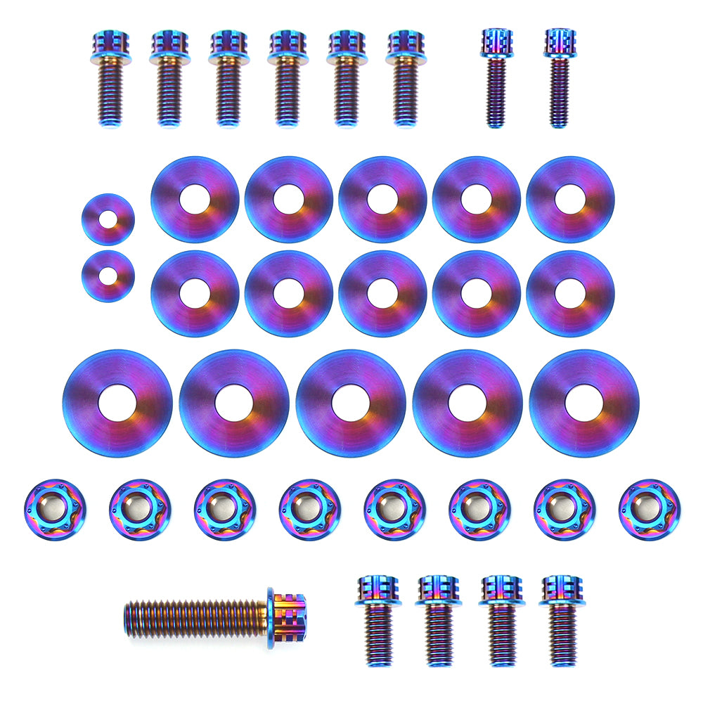 KYOSTAR Titanium Engine Bay Fastener Kit for 2021+ BMW G80 G82 G83 M3 M4 2022+ G81 M3 2023+ G87 M2 S58 3.0T