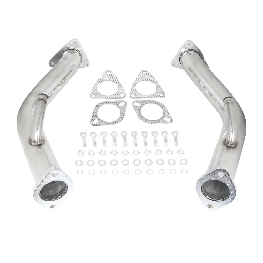 Kyostar 304 Stainless Steels 2.5'' Downpipe Exhaust For Nissan 370z Infiniti G37 Q50 Q60 3.7L 2009-2017