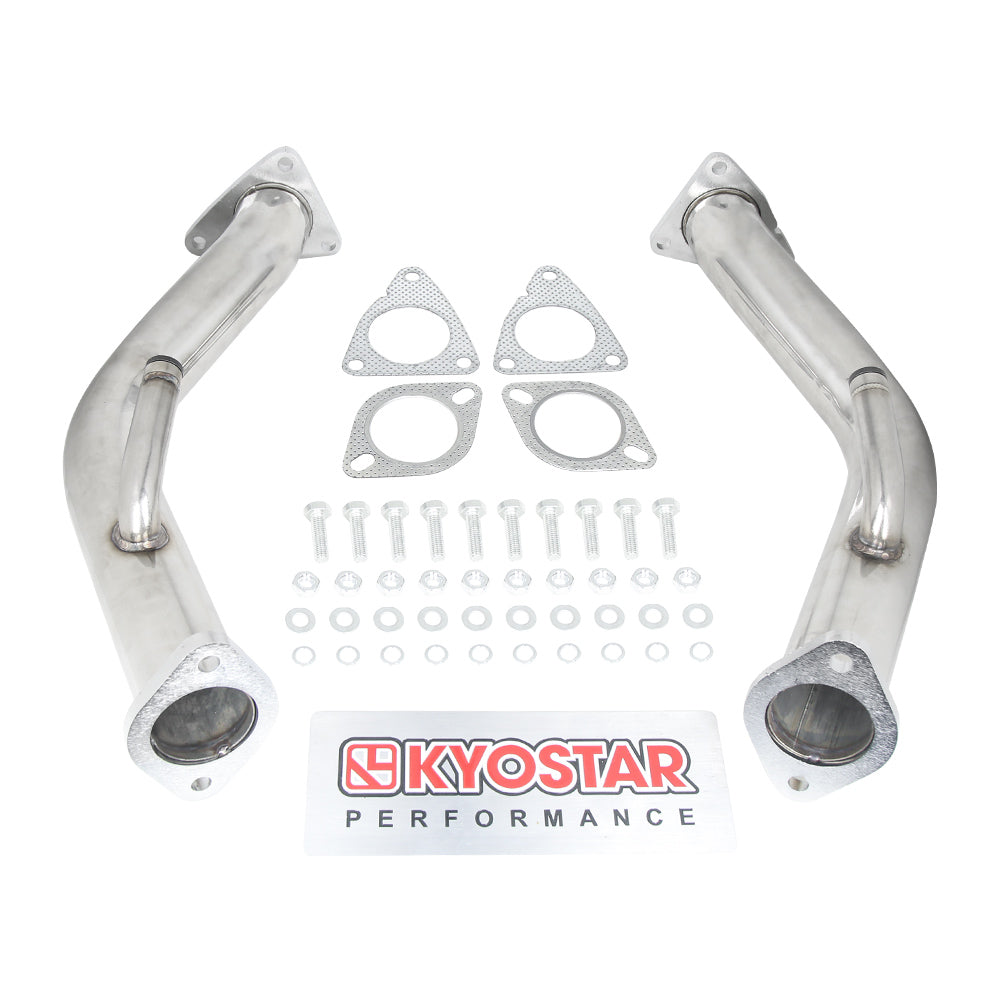 Kyostar 304 Stainless Steels 2.5'' Downpipe Exhaust For Nissan 370z Infiniti G37 Q50 Q60 3.7L 2009-2017