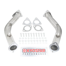 Load image into Gallery viewer, Kyostar 304 Stainless Steels 2.5'' Downpipe Exhaust For Nissan 370z Infiniti G37 Q50 Q60 3.7L 2009-2017