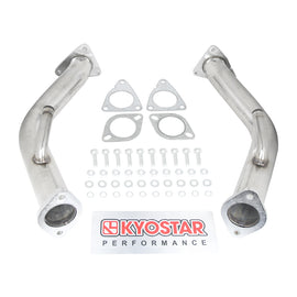 Kyostar 304 Stainless Steels 2.5'' Downpipe Exhaust For Nissan 370z Infiniti G37 Q50 Q60 3.7L 2009-2017
