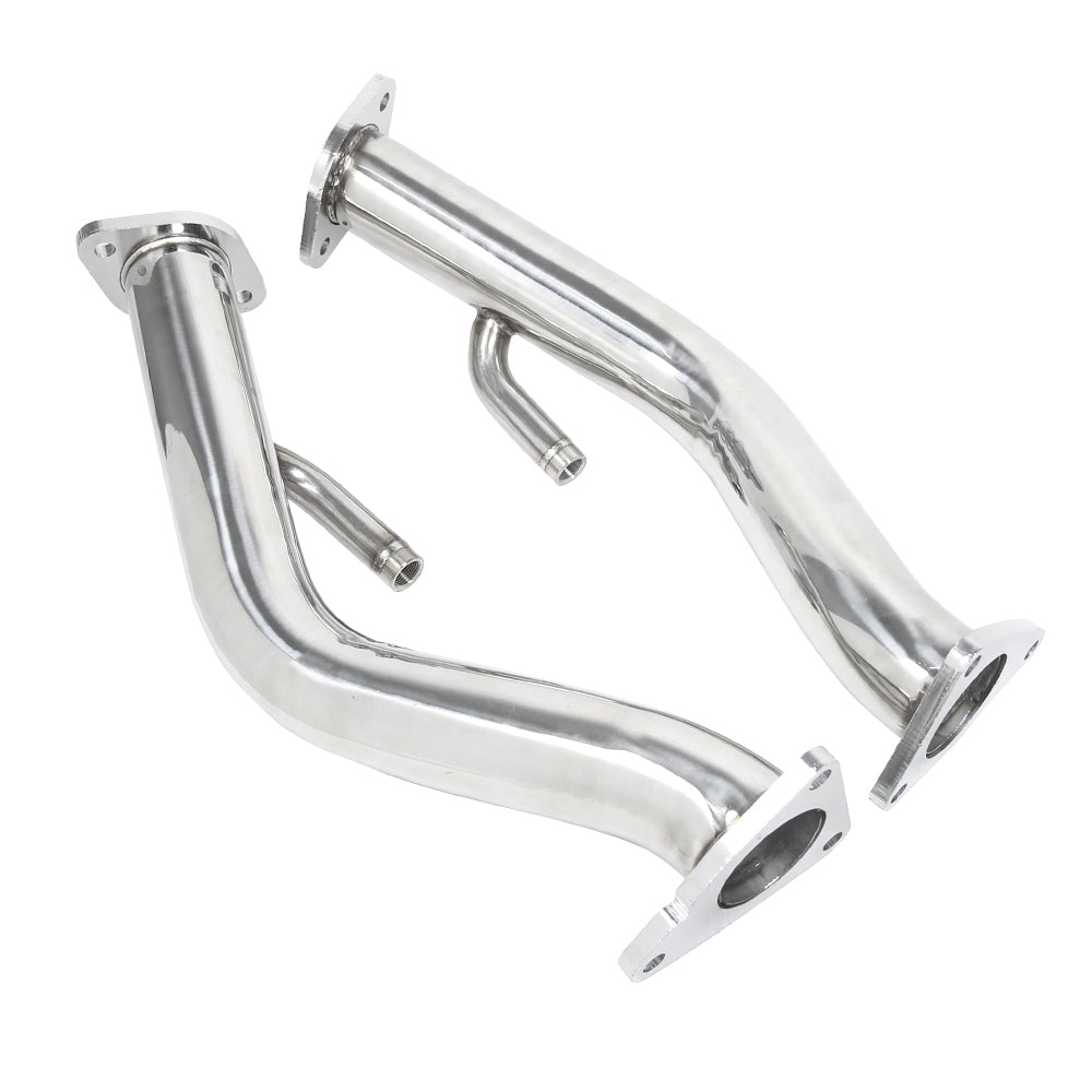 Kyostar 304 Stainless Steels 2.5'' Downpipe Exhaust For Nissan 370z Infiniti G37 Q50 Q60 3.7L 2009-2017