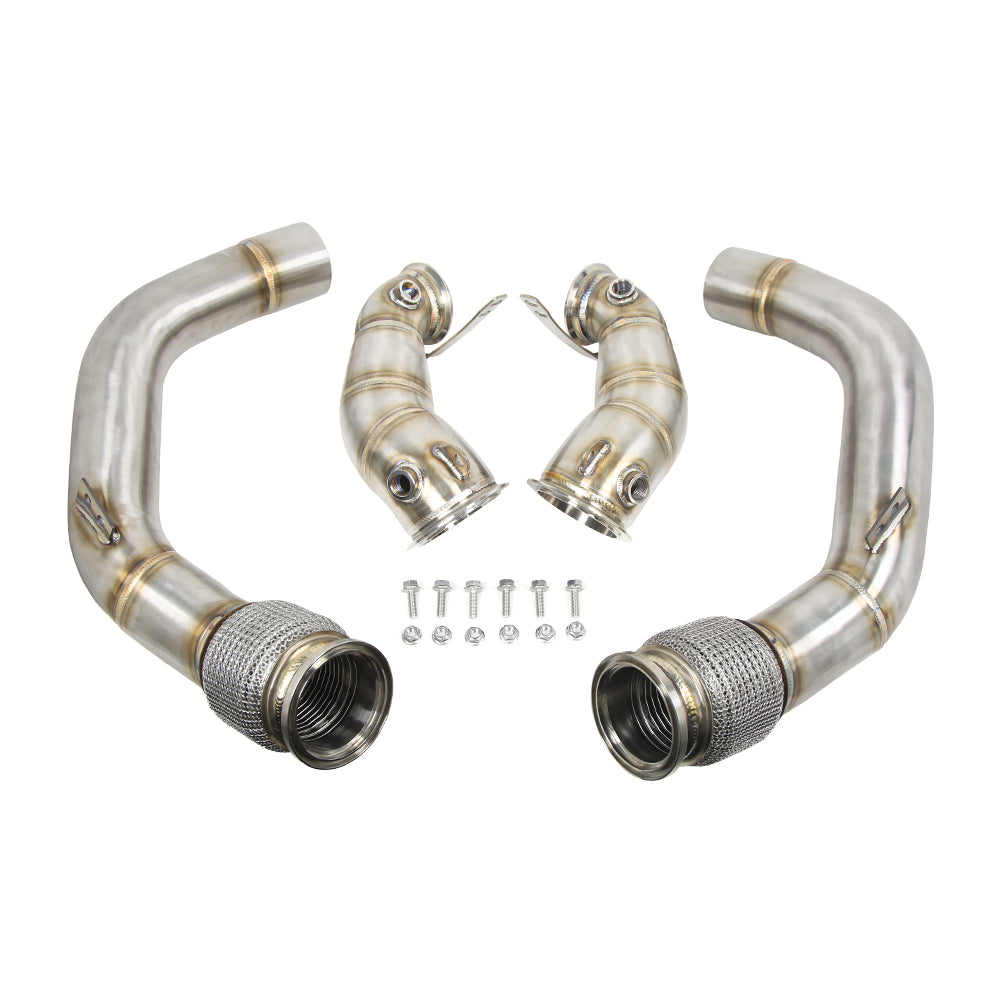 KYOSTAR 304 Stainless Steel Racing Downpipe for BMW F90 M5 F91 F92 F93 M8 S63 4.4T V8