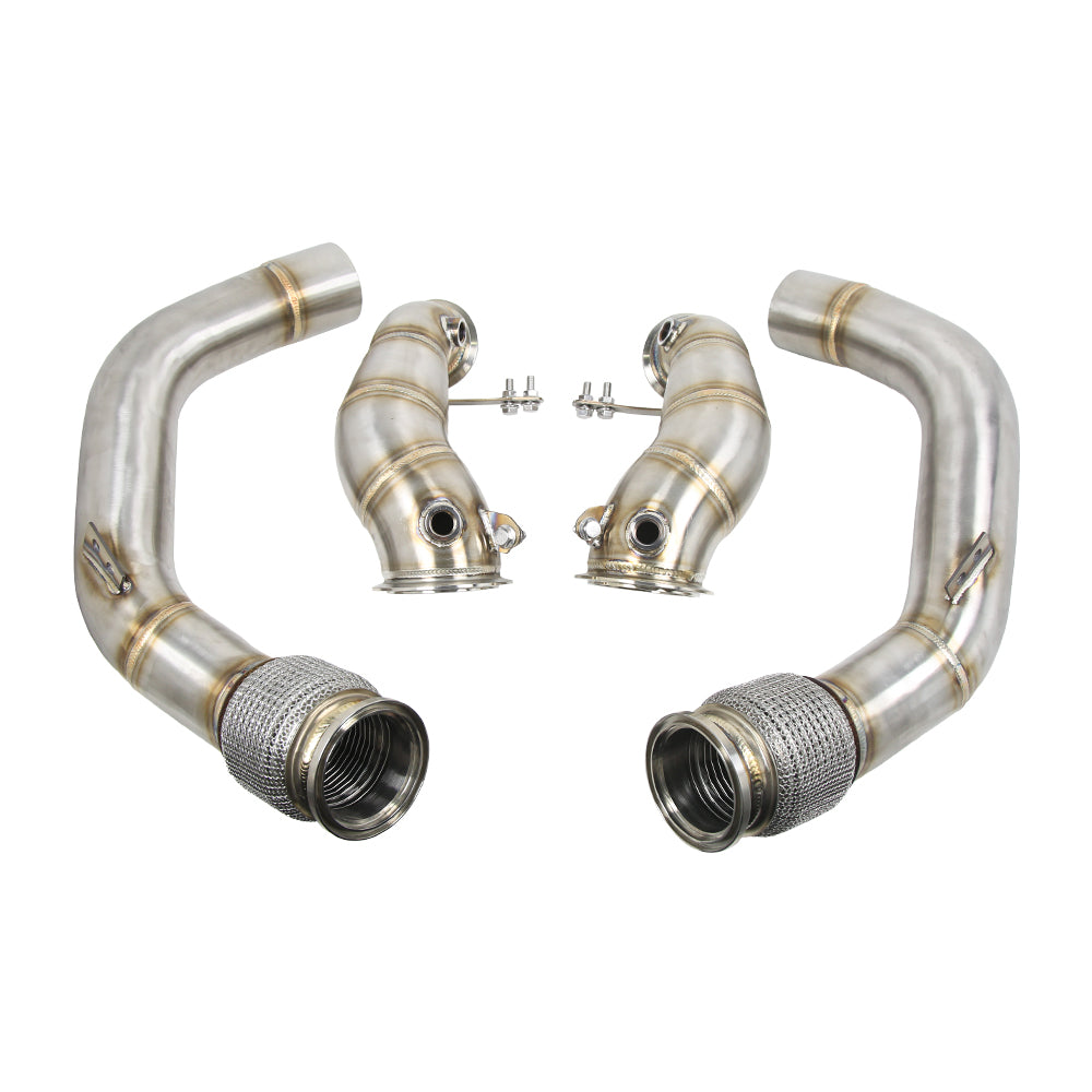 KYOSTAR 304 Stainless Steel Racing Downpipe for BMW F90 M5 F91 F92 F93 M8 S63 4.4T V8