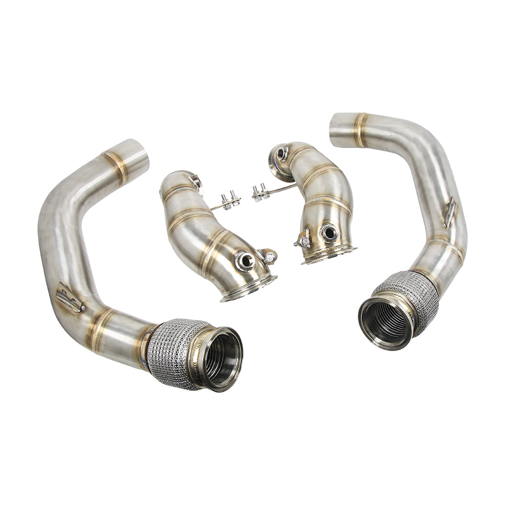 KYOSTAR 304 Stainless Steel Racing Downpipe for BMW F90 M5 F91 F92 F93 M8 S63 4.4T V8