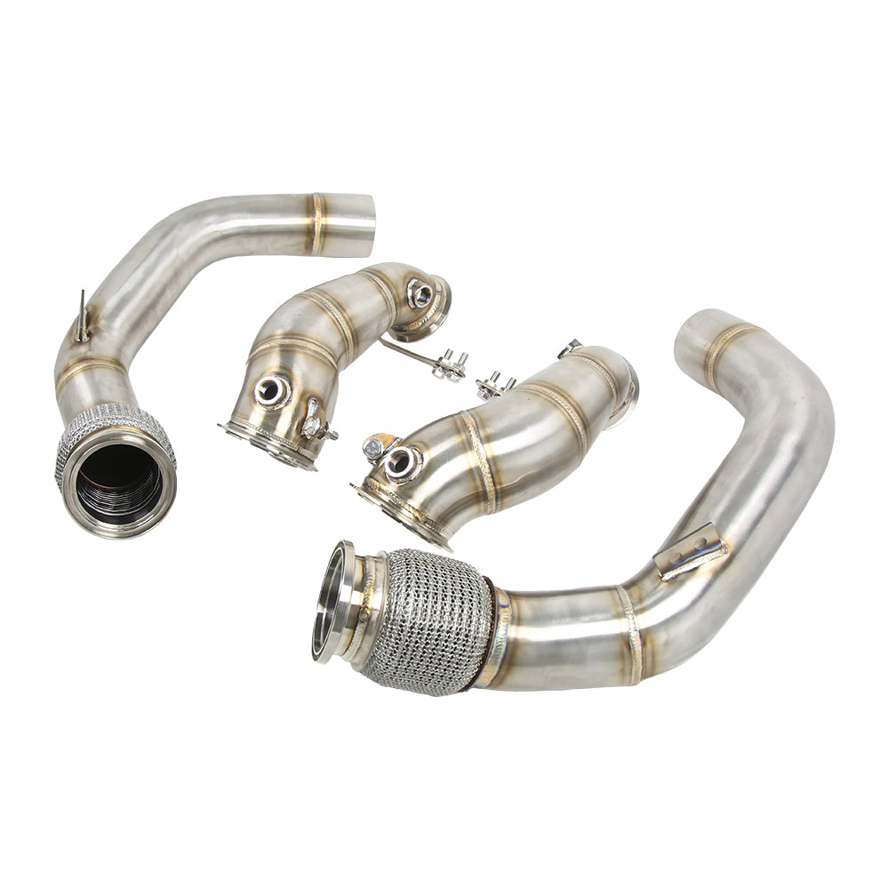 KYOSTAR 304 Stainless Steel Racing Downpipe for BMW F90 M5 F91 F92 F93 M8 S63 4.4T V8
