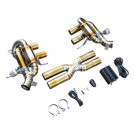 KYOSTAR Race Titanium Exhaust for 12-21 Ferrari 812SF/812GTS/F12 6.3L/ 6.5L Front Pipe + Catback Complete Exhaust System