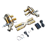 KYOSTAR Race Titanium Exhaust for 12-21 Ferrari 812SF/812GTS/F12 6.3L/ 6.5L Front Pipe + Catback Complete Exhaust System