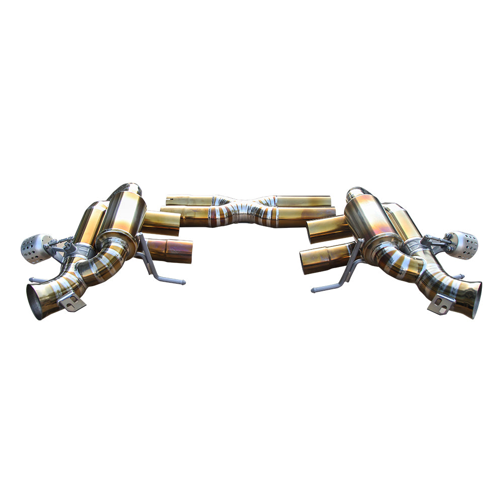 KYOSTAR Race Titanium Exhaust for 12-21 Ferrari 812SF/812GTS/F12 6.3L/ 6.5L Front Pipe + Catback Complete Exhaust System