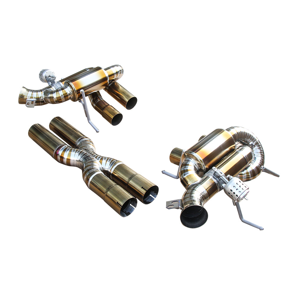 KYOSTAR Race Titanium Exhaust for 12-21 Ferrari 812SF/812GTS/F12 6.3L/ 6.5L Front Pipe + Catback Complete Exhaust System