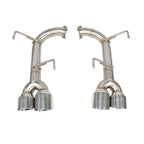 KYOSTAR Polished Stainless Axleback Muffler Delete Exhaust for 2015-2021 Subaru WRX STI Performance Exhaust System