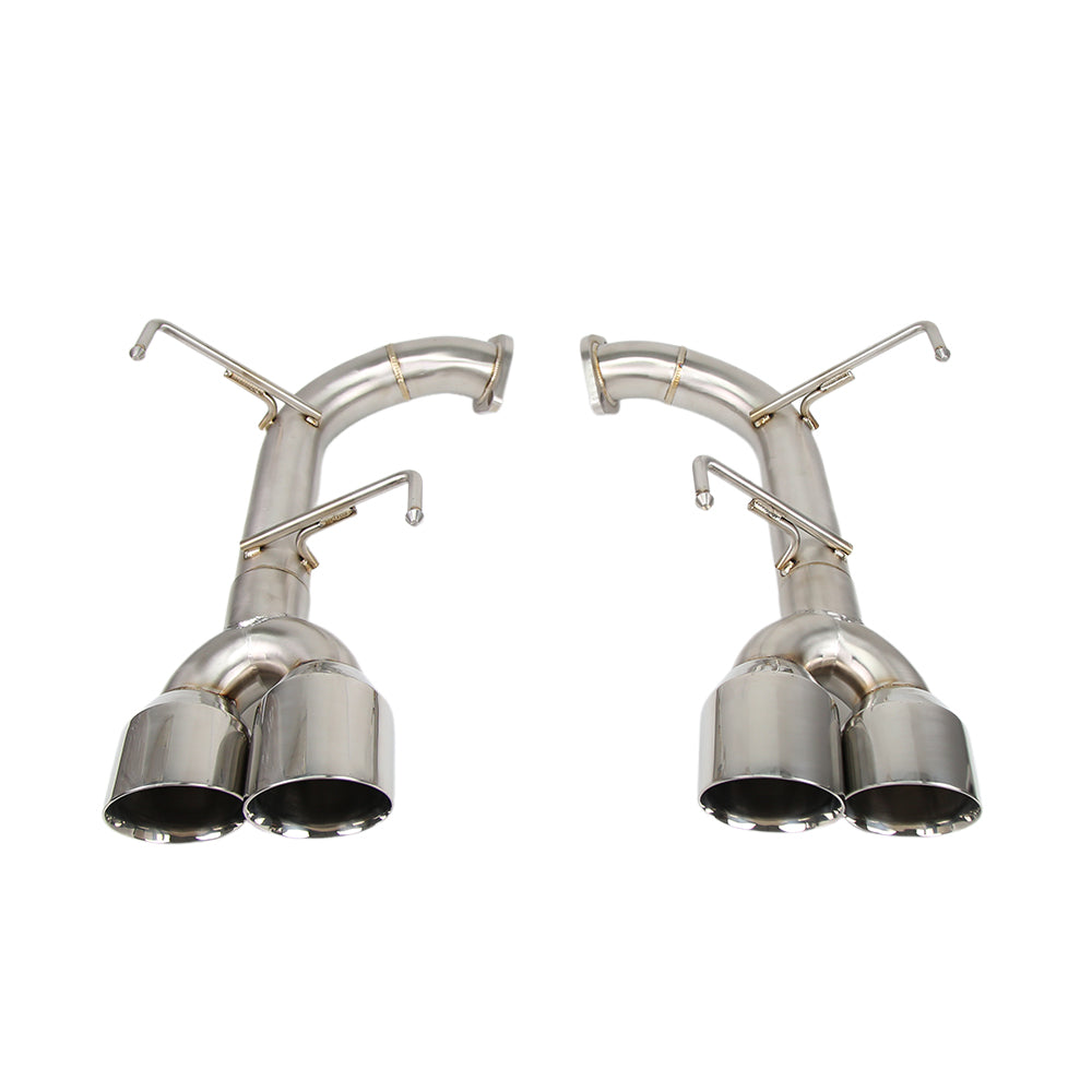 KYOSTAR Polished Stainless Axleback Muffler Delete Exhaust for 2015-2021 Subaru WRX STI Performance Exhaust System