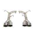 KYOSTAR Polished Stainless Axleback Muffler Delete Exhaust for 2015-2021 Subaru WRX STI Performance Exhaust System