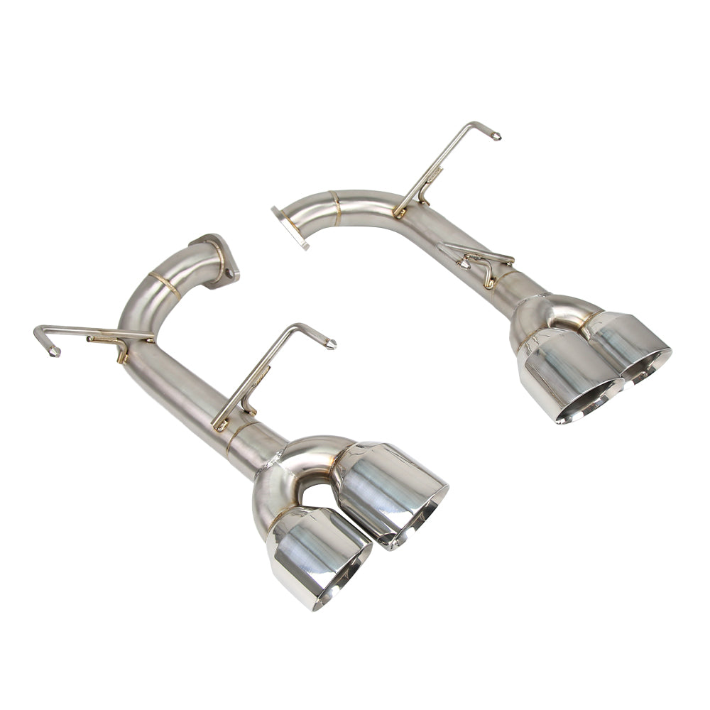 KYOSTAR Polished Stainless Axleback Muffler Delete Exhaust for 2015-2021 Subaru WRX STI Performance Exhaust System