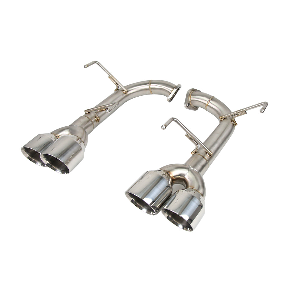 KYOSTAR Polished Stainless Axleback Muffler Delete Exhaust for 2015-2021 Subaru WRX STI Performance Exhaust System