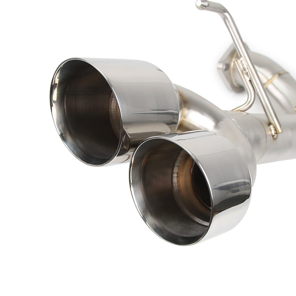 KYOSTAR Polished Stainless Axleback Muffler Delete Exhaust for 2015-2021 Subaru WRX STI Performance Exhaust System