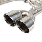 KYOSTAR Polished Stainless Axleback Muffler Delete Exhaust for 2015-2021 Subaru WRX STI Performance Exhaust System
