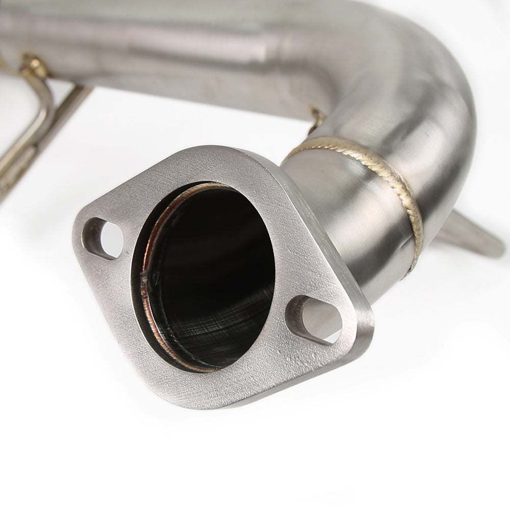 KYOSTAR Polished Stainless Axleback Muffler Delete Exhaust for 2015-2021 Subaru WRX STI Performance Exhaust System
