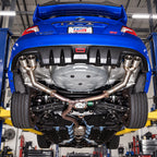 KYOSTAR Polished Stainless Axleback Muffler Delete Exhaust for 2015-2021 Subaru WRX STI Performance Exhaust System