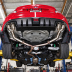 KYOSTAR Polished Stainless Axleback Muffler Delete Exhaust for 2015-2021 Subaru WRX STI Performance Exhaust System