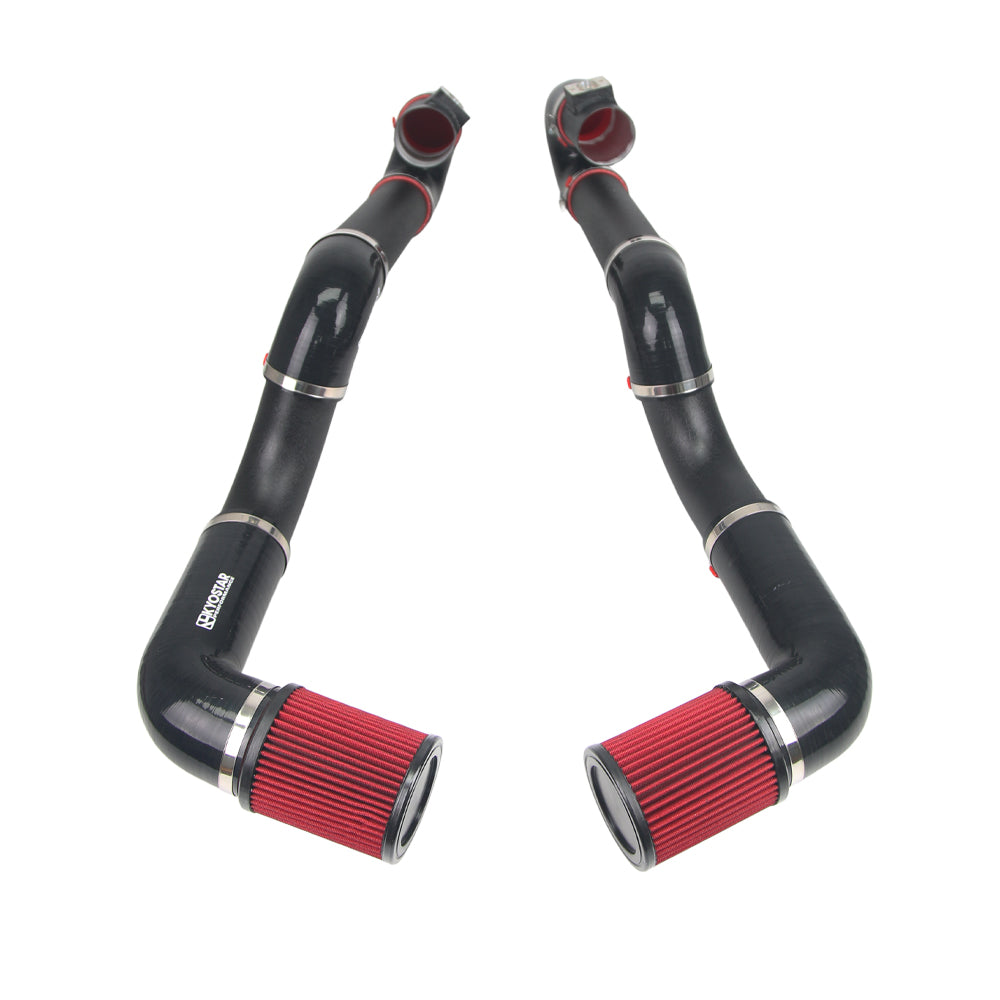 KYOSTAR Front Mount Air Intake System for 2008-2019 BMW F10 F06 F12 F13 F01 F02 550i 650i 750i N63 4.4TT V8 Performance Intake Kit