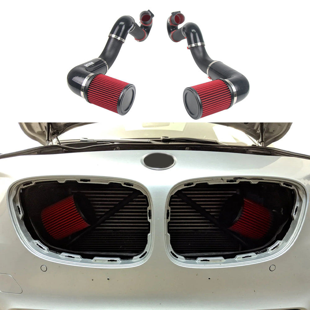 KYOSTAR Front Mount Air Intake System for 2008-2019 BMW F10 F06 F12 F13 F01 F02 550i 650i 750i N63 4.4TT V8 Performance Intake Kit