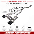 KYOSTAR 89mm Valved Catback Exhaust System w/ Bracket for 2021+ BMW G80 M3 G82 G83 M4 2022+ G81 M3 S58 3.0T