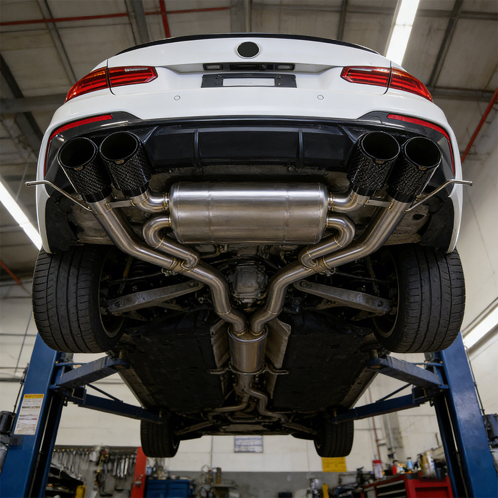 KYOSTAR 89mm Valved Catback Exhaust System w/ Bracket for 2021+ BMW G80 M3 G82 G83 M4 2022+ G81 M3 S58 3.0T