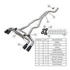 KYOSTAR Valved Sport Catback Exhaust System for 2022+ BMW G42 M240i B58 3.0T