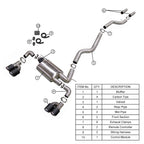 KYOSTAR Valved Sport Catback Exhaust System for 2012-2015 BMW F30 F31 320i 328i N20 N26 2.0T
