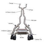 KYOSTAR 76mm Valved Catback Exhaust System w/ OPF for 2021+ BMW G80 M3 G82 G83 M4 2022+ G81 M3 S58 3.0T