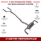 KYOSTAR Stainless Steel Catback Exhaust System for 2015-2019 Mercedes-Benz GLC43 X253 M276 3.0T