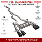 KYOSTAR 89mm Valved Catback Exhaust System w/ Bracket for 2023+ BMW G87 M2 S58 3.0T