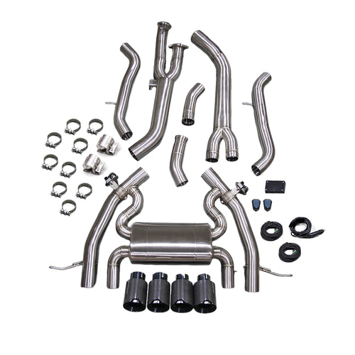 KYOSTAR 89mm Valved Catback Exhaust System w/ Bracket for 2023+ BMW G87 M2 S58 3.0T