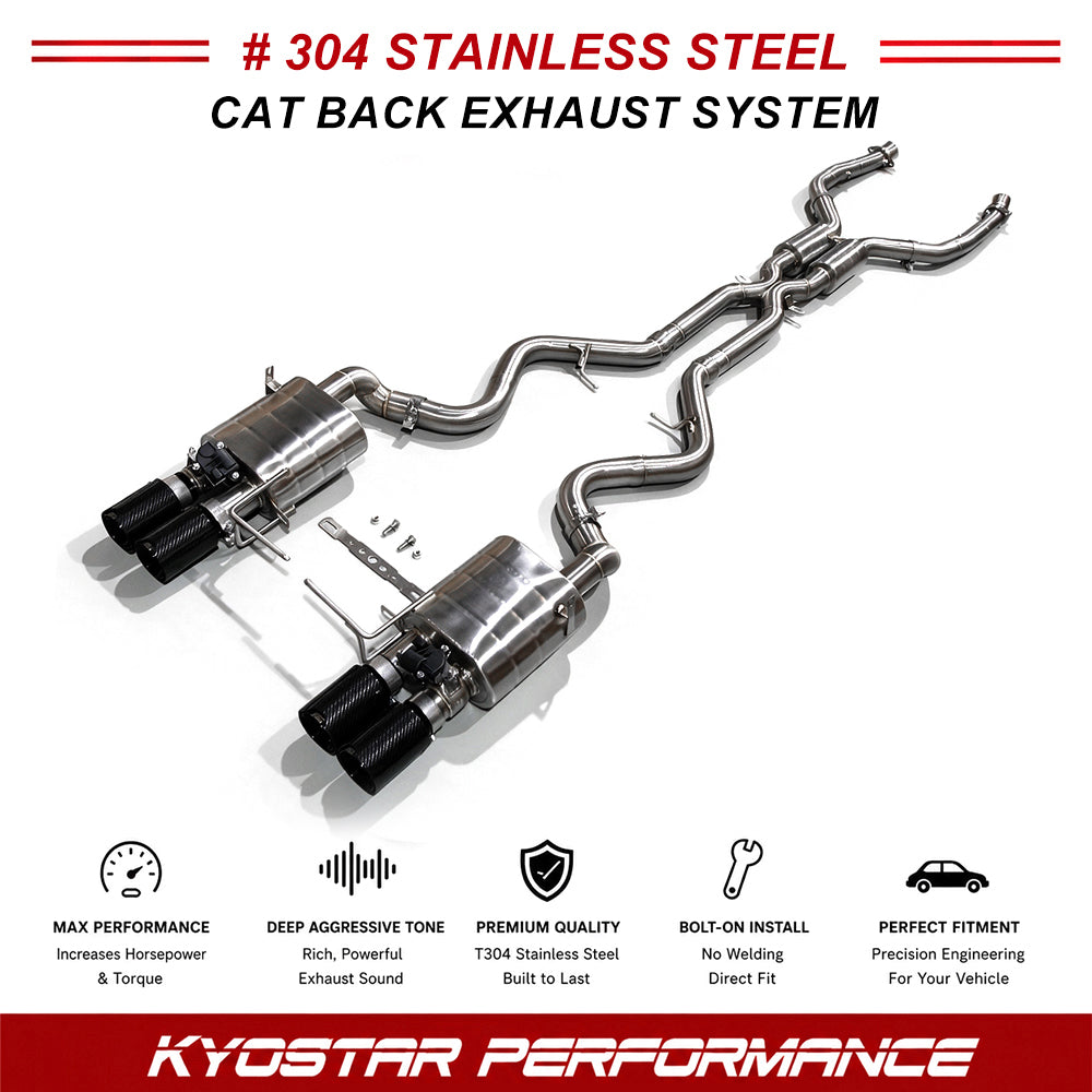 KYOSTAR Valved Sport Cat-Back Exhaust System for BMW E90 E92 E93 M3 2008-2013