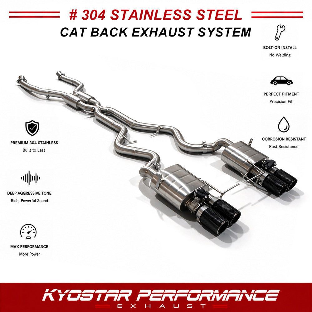 KYOSTAR Valved Sport Cat-Back Exhaust System for BMW E90 E92 E93 M3 2008-2013