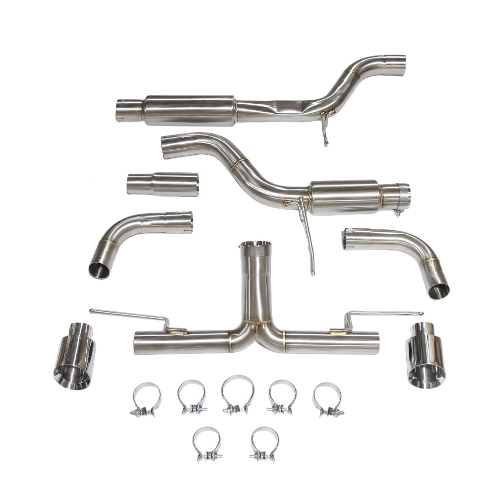 KYOSTAR Valved Cat-Back Exhaust System for VW Golf GTI MK7 MK8 MK8.5 Stainless Steel